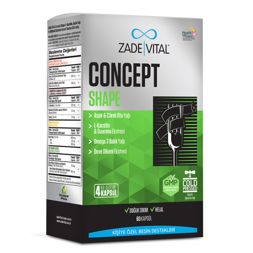 Zade Vital Concept Shape 60 Kapsül - Zade Vital
