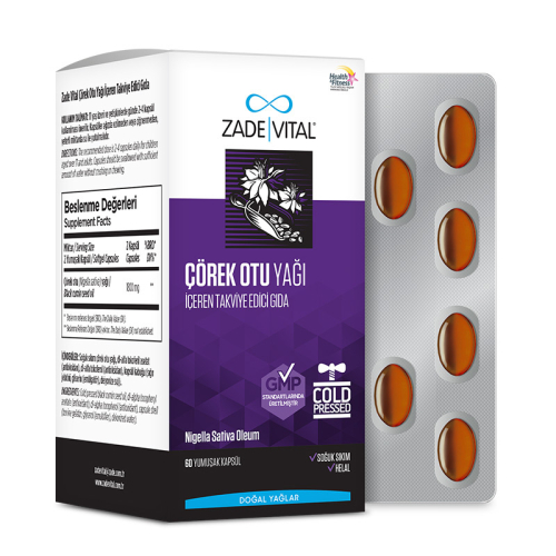 Zade Vital Çörek Otu Yağı Blister 60 Kapsül - 2