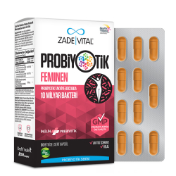 Zade Vital Feminen Probiyotik Takviye Edici Gıda 30 Kapsül - 2