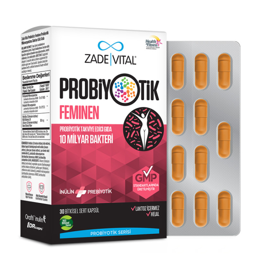 Zade Vital Feminen Probiyotik Takviye Edici Gıda 30 Kapsül - 2