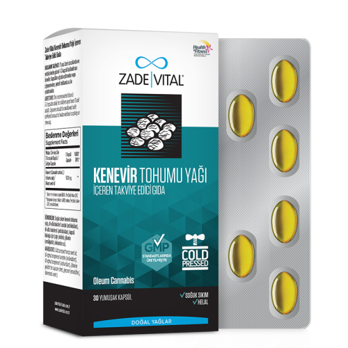 Zade Vital Kenevir Tohumu Yağı 30Yumuşak Kapsül - 2