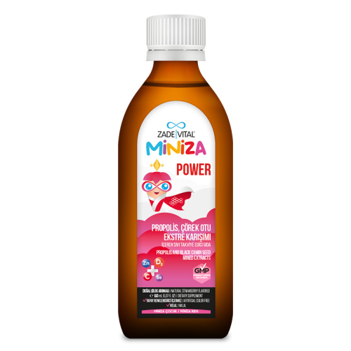 Zade Vital Miniza Power Sıvı Takviye Edici Gıda 150 ml - Zade Vital