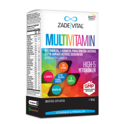 Zade Vital Multivitamin Takviye Edici Gıda 30 Bitkisel Kapsül - 1