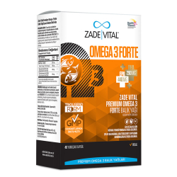 Zade Vital Omega 3 Forte Balık Yağı 40 Yumuşak Kapsül - 1