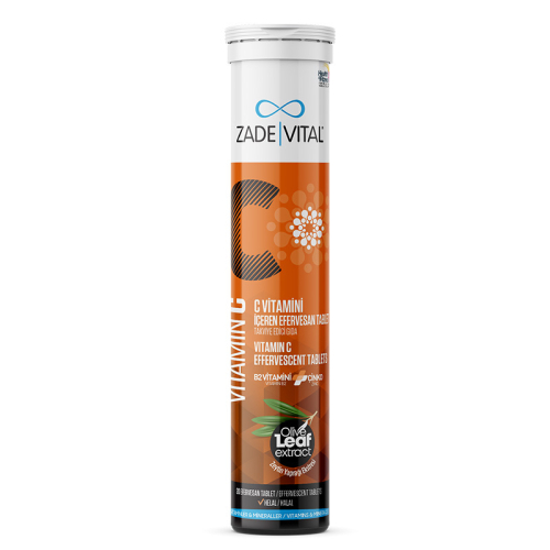 Zade Vital Vitamin C Takviye Edici Gıda 20 Efervesan Tablet - Zade Vital