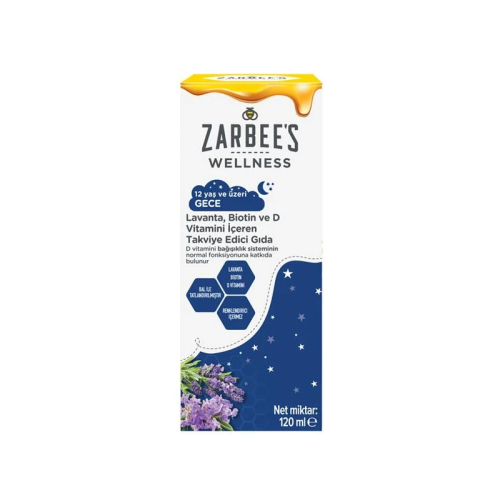 Zarbees Wellness Lavanta, Biotin ve D Vitamini İçeren Takviye Edici Gıda 120 ml - Zarbees