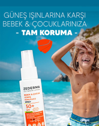 Zederma Spf 50 Bebek ve Çocuk Güneş Koruyucu Sprey 75 ml - 6
