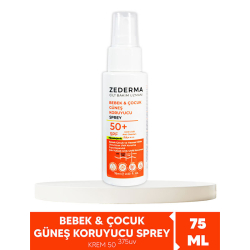 Zederma Spf 50 Bebek ve Çocuk Güneş Koruyucu Sprey 75 ml - 2